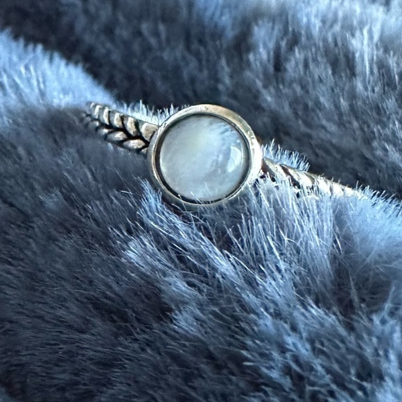 Sterling Silver Dainty Labradorite Ring - Picture 8 of 12